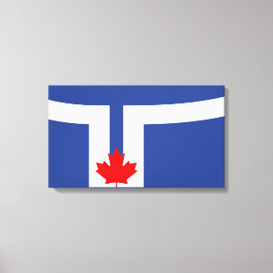 Stadtflagge von Toronto (Kanada) Leinwanddruck