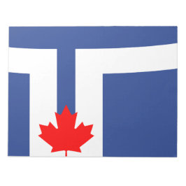 Stadtflagge von Toronto (Kanada) Notizblock