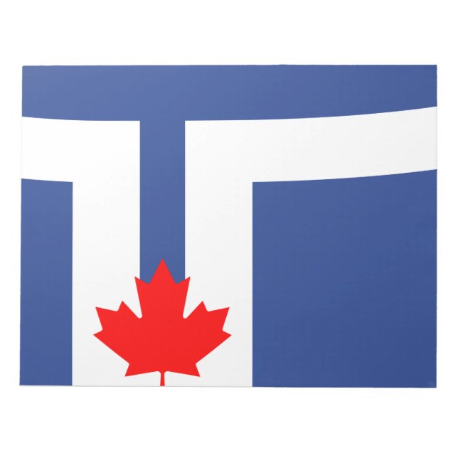 Stadtflagge von Toronto (Kanada) Notizblock (Vorderseite)