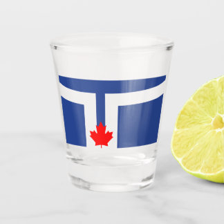 Stadtflagge von Toronto (Kanada) Schnapsglas