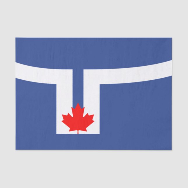 Stadtflagge von Toronto (Kanada) Seidenpapier (Vorderseite)