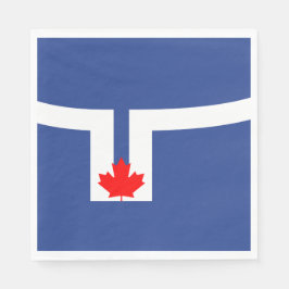 Stadtflagge von Toronto (Kanada) Serviette