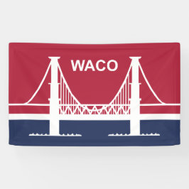 Stadtflagge von Waco (Texas, USA) Banner
