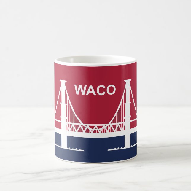 Stadtflagge von Waco (Texas, USA) Kaffeetasse (Mittel)