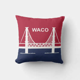 Stadtflagge von Waco (Texas, USA) Kissen