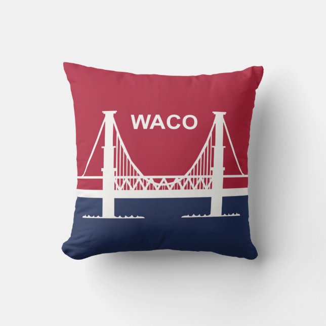 Stadtflagge von Waco (Texas, USA) Kissen (Vorderseite)