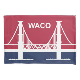Stadtflagge von Waco (Texas, USA) Kissenbezug