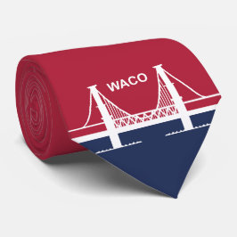 Stadtflagge von Waco (Texas, USA) Krawatte