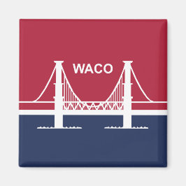 Stadtflagge von Waco (Texas, USA) Magnet