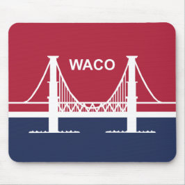 Stadtflagge von Waco (Texas, USA) Mousepad