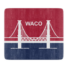 Stadtflagge von Waco (Texas, USA) Schneidebrett