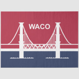 Stadtflagge von Waco (Texas, USA) Seidenpapier