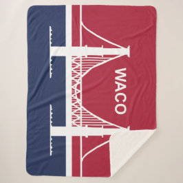 Stadtflagge von Waco (Texas, USA) Sherpadecke