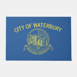 Stadtflagge von Waterbury (Connecticut) Fußmatte