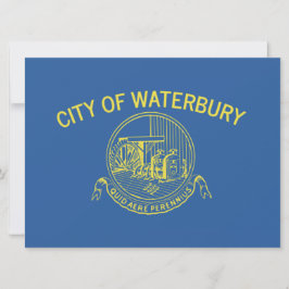 Stadtflagge von Waterbury (Connecticut) Karte