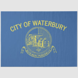 Stadtflagge von Waterbury (Connecticut) Seidenpapier