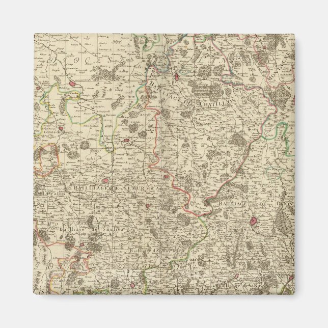 Stadtgebiete Frankreichs Magnet (Vorne)