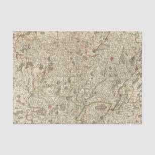 Stadtgebiete von Frankreich 2 Seidenpapier