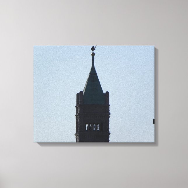 STADTGESCHALT IN DEN SCHATTEN LEINWANDDRUCK (Vorderseite)