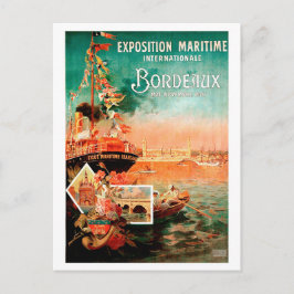 Stadthafen Bordeaux, Frankreich, Touristenschiff, Postkarte
