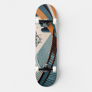 Städtisch abstrakt mit Stern Skateboard