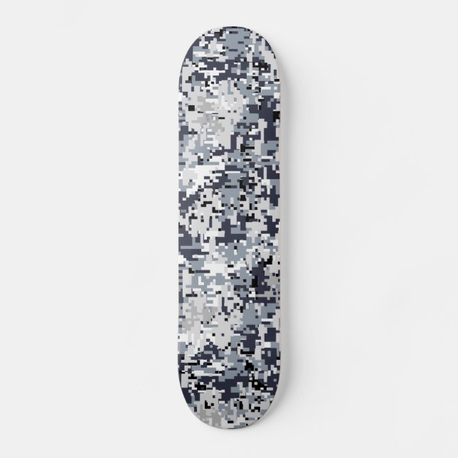 Städtische Art-graue Digital-Tarnung Skateboard (Vorderseite)