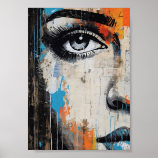 Städtische Augen-Wandkunst Poster