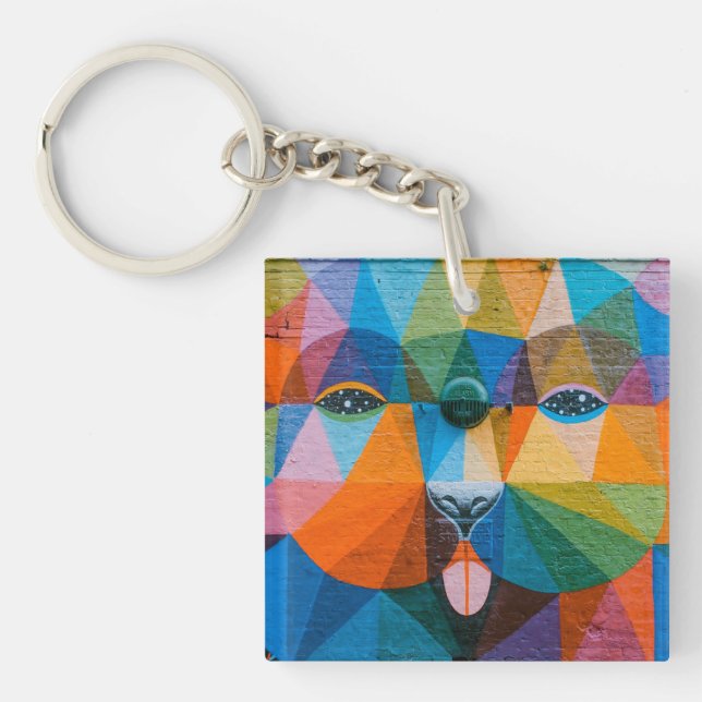 Städtische Bärenart Städtische Kunstmuseum Monte B Schlüsselanhänger (Vorderseite)