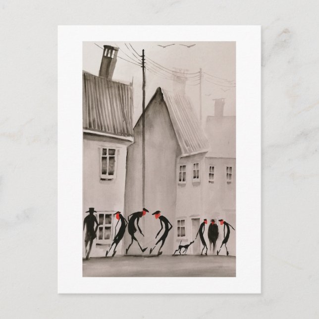 Städtische Bewohner Art Postkarte 13 (Vorderseite)