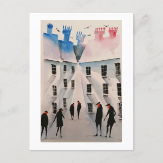 Städtische Bewohner Art Postkarte 4