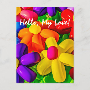 Städtische Blume Postkarte