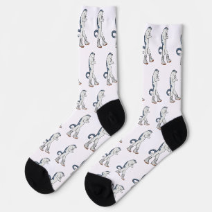 Städtische Boxerkatze in Sneaker Walk Fighter Socken