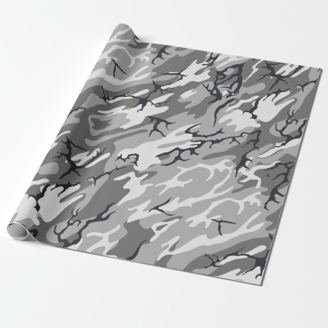Städtische Camouflage Geschenkpapier (Ungerollt)