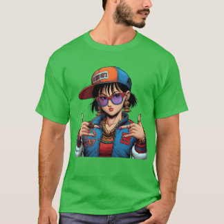 Städtische Chic Anime-Familie T-Shirt