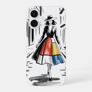 Städtische Chic-Kunst iPhone 16 Hülle