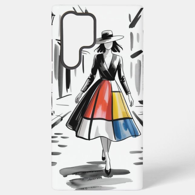 Städtische Chic-Kunst Samsung Galaxy Hülle (Rückseite)