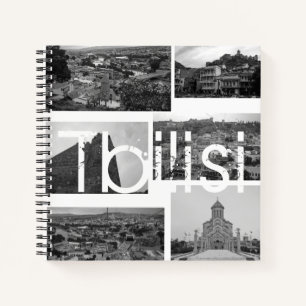 Städtische Collage in Tiflis Architecture Notizbuch