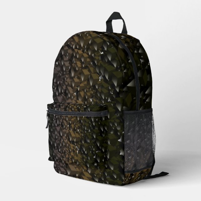 Städtische digitale Camouflage Bedruckter Rucksack (Rückseitige Ecke Rechts)