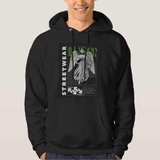 Städtische Engelsstatue Illusion Streetwear Herren Hoodie