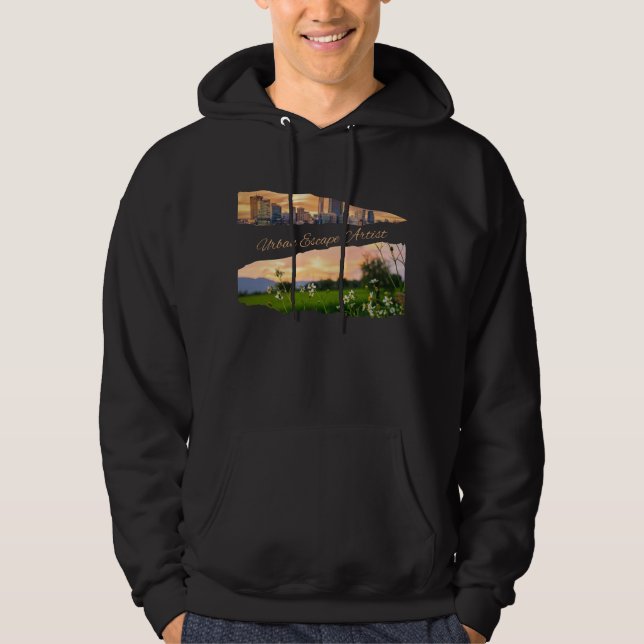 Städtische Escape Artist Stadt zu Natur Sunset Des Hoodie (Vorderseite)