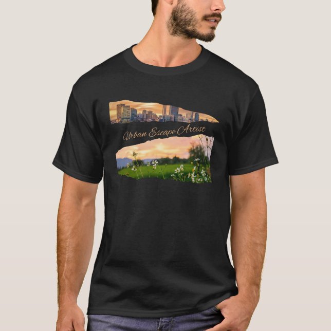 Städtische Escape Artist Stadt zu Natur Sunset Des T-Shirt