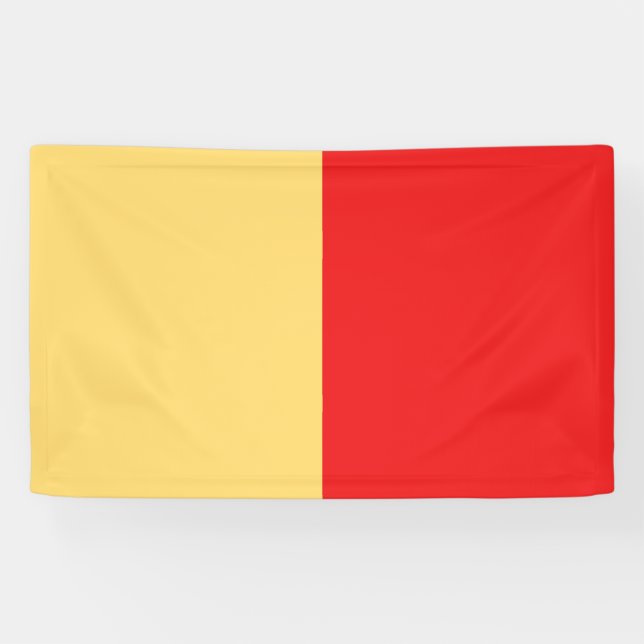 Städtische Flagge von Neapel - Symbol napoli Banner (Horizontal)