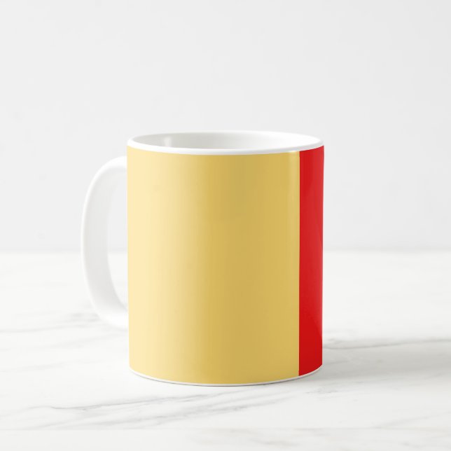 Städtische Flagge von Neapel - Symbol napoli Kaffeetasse (Vorderseite Links)
