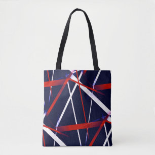 Städtische Geometrie Blau Weiß Rot