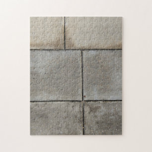 Städtische Geometrie: Regen-gewaschene Linien in r Puzzle