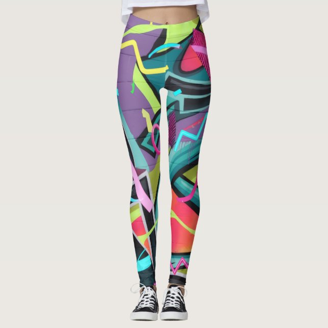 Städtische Graffiti01 Leggings (Vorderseite)