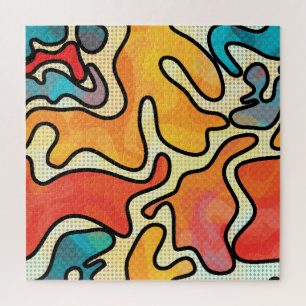 Städtische Graffiti: Nahtlose Kunsttextur. Puzzle