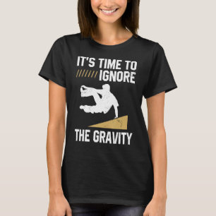 Städtische Gymnastikmauer Rennen für Traceur Parko T-Shirt