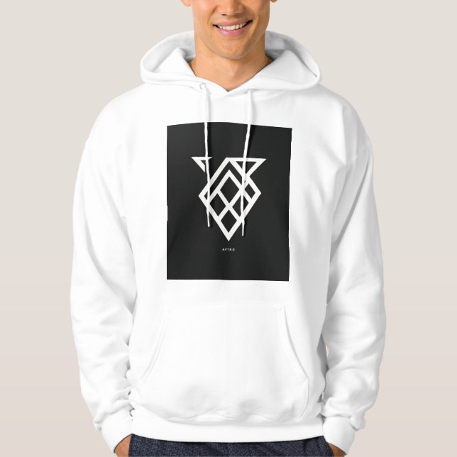 Städtische Ikonenkorridore - Minimalistische Kante Hoodie (Vorderseite)