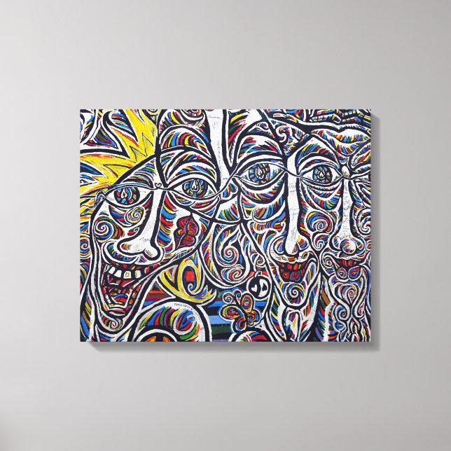 Städtische Kunst Leinwanddruck (Vorderseite)